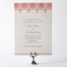 Marrakesh: Letterpress Wedding Invitation
