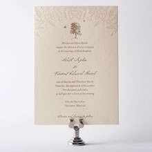 Naturalist: Letterpress Wedding Invitation
