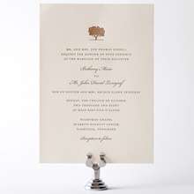 Oak: Letterpress Wedding Invitation