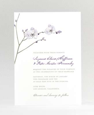 Orchid: Wedding Invitation