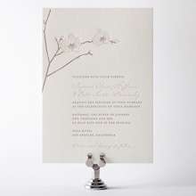 Orchid: Letterpress Wedding Invitation
