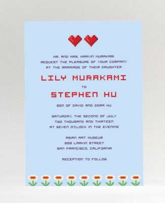 Pixel Perfect---Wedding Invitation