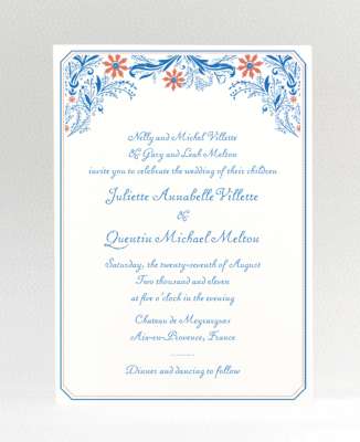 Provence: Wedding Invitation