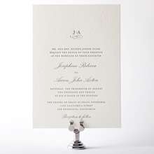 Ritz: Letterpress Wedding Invitation