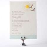 Seagulls - Letterpress Wedding Invitation
