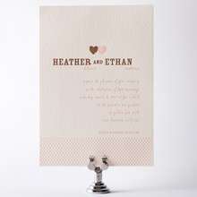 Sweetheart: Letterpress Wedding Invitation