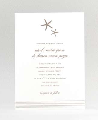 Tides: Wedding Invitation