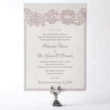 Vintage Lace---Letterpress Wedding Invitation