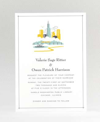 Visit Chicago: Wedding Invitation