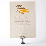 Visit Hawaii - Letterpress Wedding Invitation