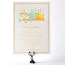 Visit Las Vegas: Letterpress Wedding Invitation
