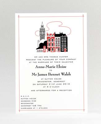 Visit London---Wedding Invitation