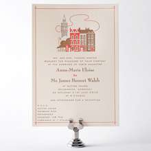 Visit London---Letterpress Wedding Invitation