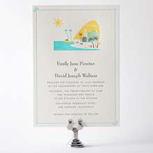 Visit Los Angeles: Letterpress Wedding Invitation