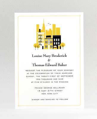 Visit New York---Wedding Invitation