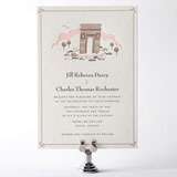 Visit Paris - Letterpress Wedding Invitation