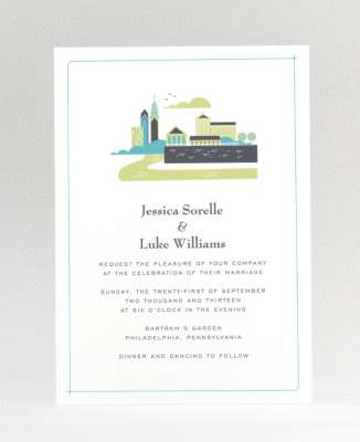 Visit Philadelphia---Wedding Invitation