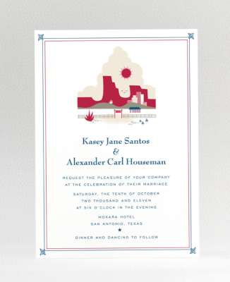 Visit Texas---Digital Wedding Invitation