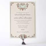 Woodland Damask - Letterpress Wedding Invitation
