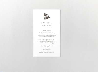 Figs---Menu Card
