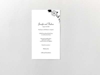 French Deco---Digital Menu Card