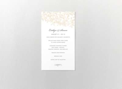 Midsummer---Letterpress Menu Card