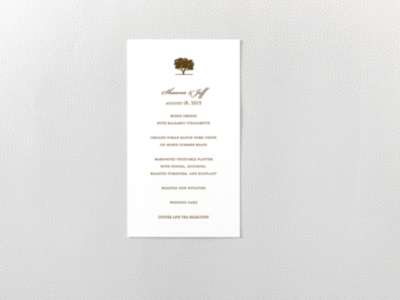Oak---Menu Card