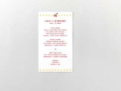 Pixel Perfect: Menu Card