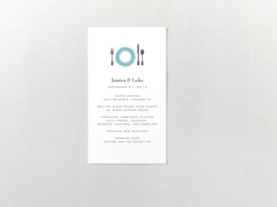 Visit Philadelphia: Menu Card