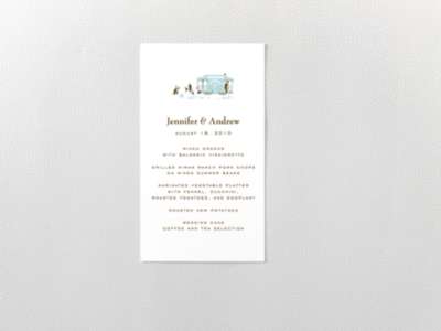 Visit San Francisco Menu Card