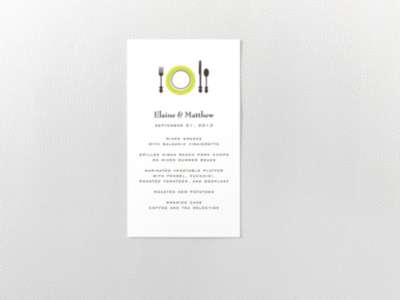 Visit Seattle---Menu Card