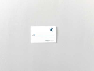 L'Oiseau Letterpress Place Card