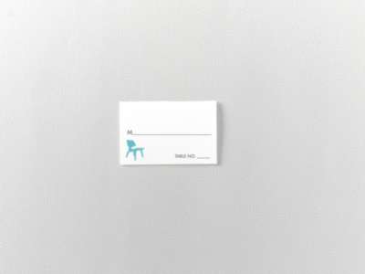 Los Angeles Skyline---Letterpress Place Card