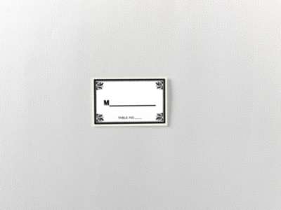 Marquee: Place Card