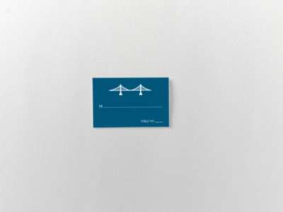 San Francisco Skyline: Place Card