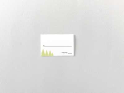Seattle Skyline: Place Card