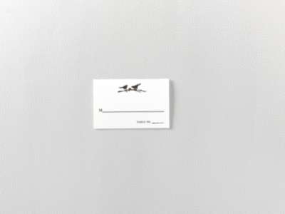 Sparrows---Letterpress Place Card