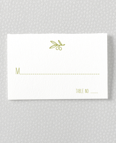 Tuscany---Letterpress Place Card