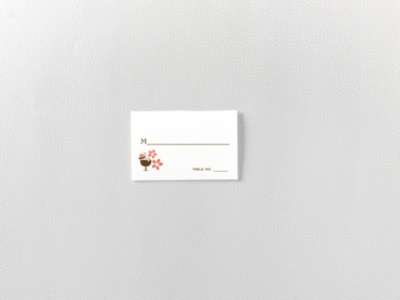 Visit Hawaii---Letterpress Place Card