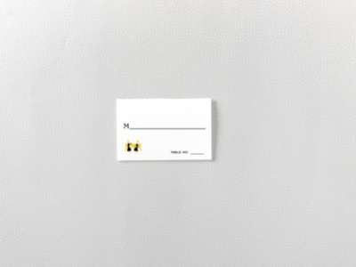 Visit New York---Letterpress Place Card