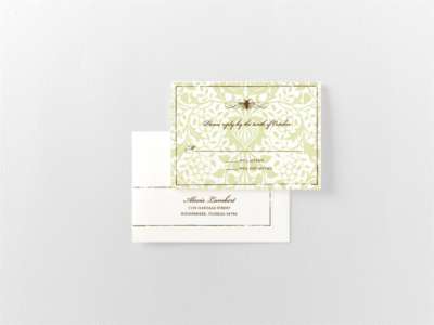 Belle Epoque---Letterpress RSVP Card