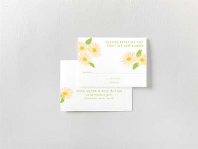 Daisy: RSVP Card