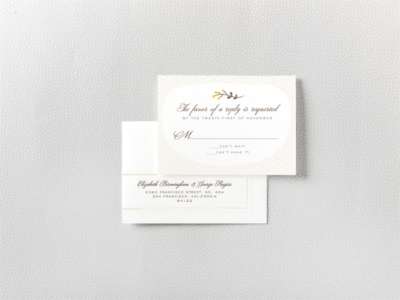 Darling Bud: RSVP Card