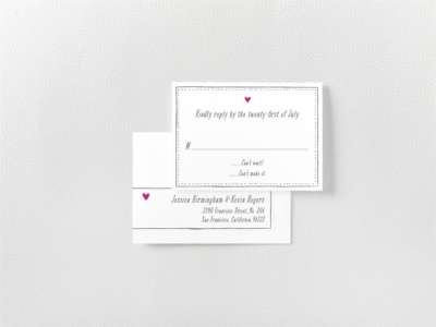 Love Knot---RSVP Card