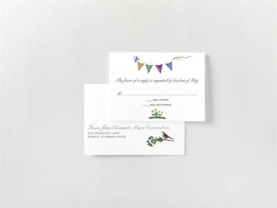 Southern Belle: Digital RSVP Card