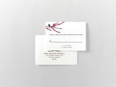 Sparrows: Digital RSVP Card