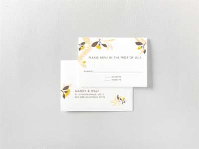 Tropic: RSVP Card
