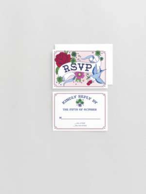 Vintage Tattoo---RSVP Card