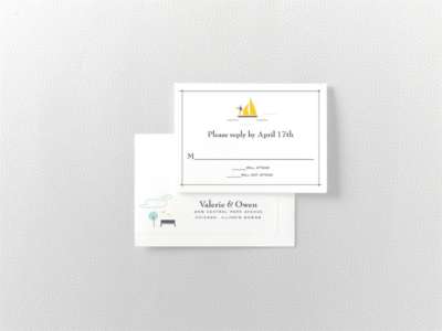 Visit Chicago---Letterpress RSVP Card