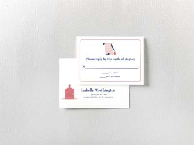 Visit Washington, D.C.---RSVP Card